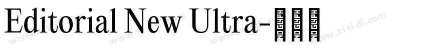 Editorial New Ultra字体转换